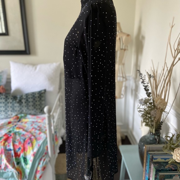 NWOT Anthropologie Eva Franco Starlight Long Sleeve Sheer Tunic - Picture 3 of 5